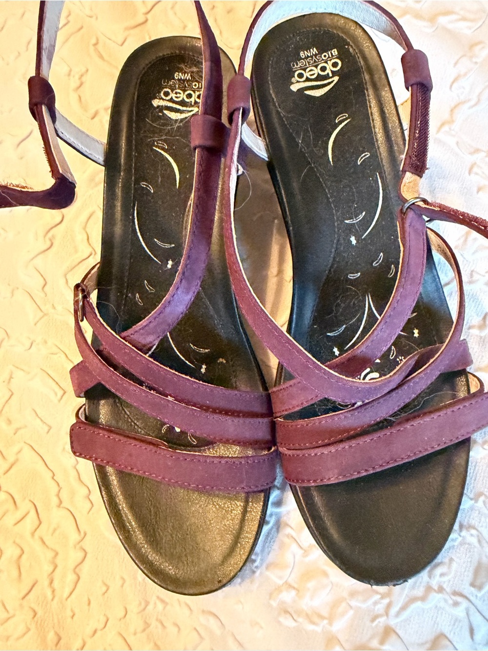 Abeo Plum Strappy Women's Sandals